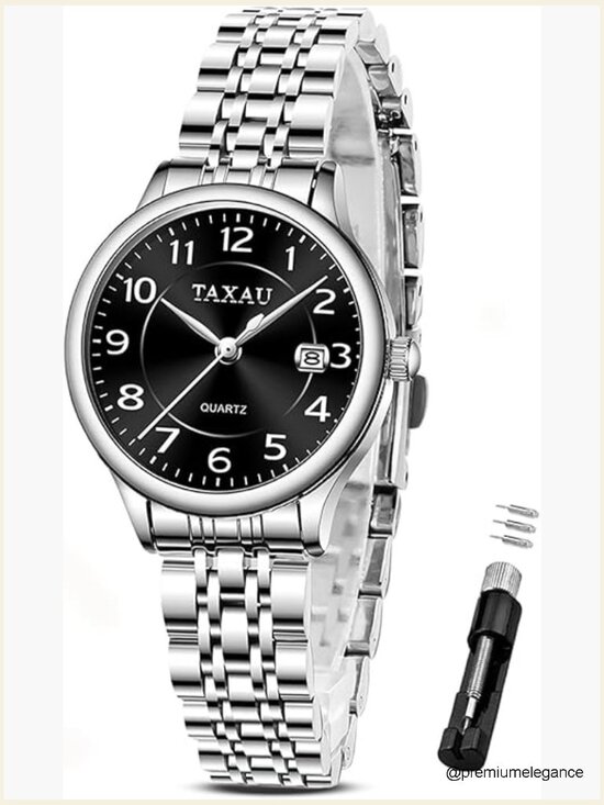 Fashion Dress Waterproof Silver Watch Casual Easy Read Quartz Stainless Steel main image 5